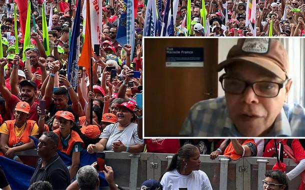 Milton Alves e ato do Dia dos Trabalhadores - 1°.05.2023