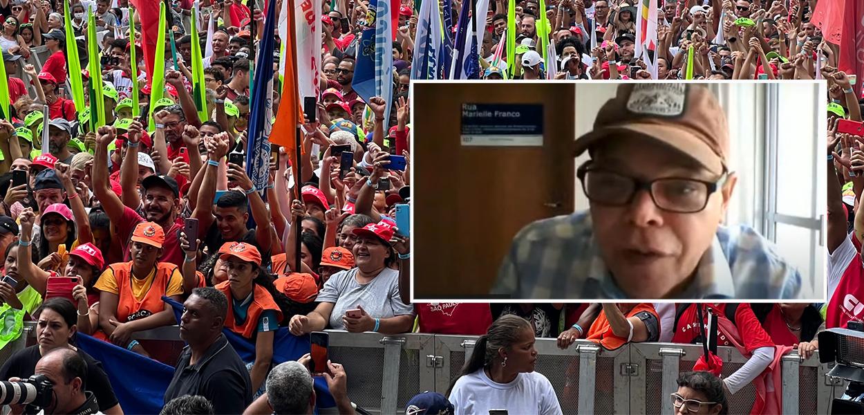 Milton Alves e ato do Dia dos Trabalhadores - 1°.05.2023