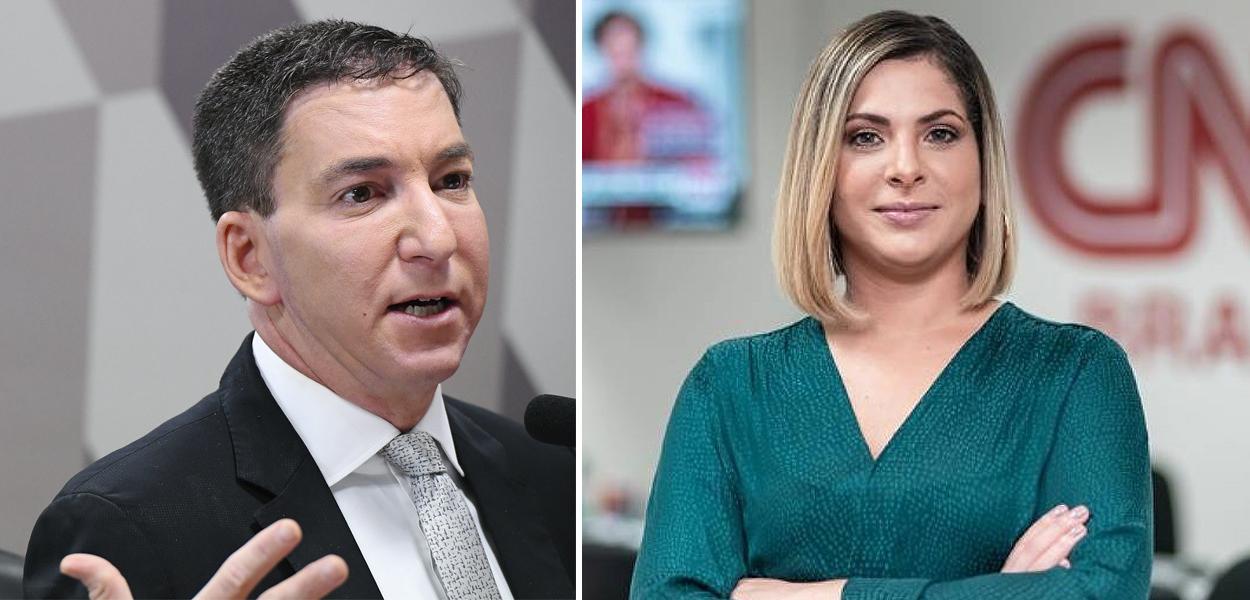 Glenn Greenwald e Daniela Lima