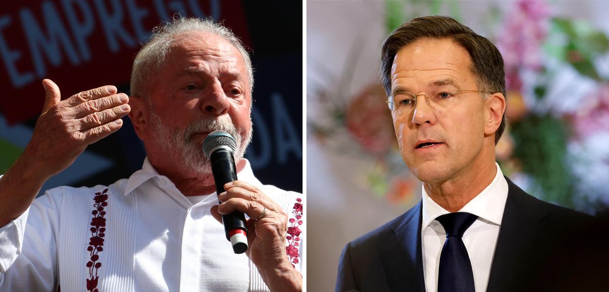 Luiz Inácio Lula da Silva e Mark Rutte (Foto: ABR | Reuters) Luiz Inácio Lula da Silva e Mark Rutte