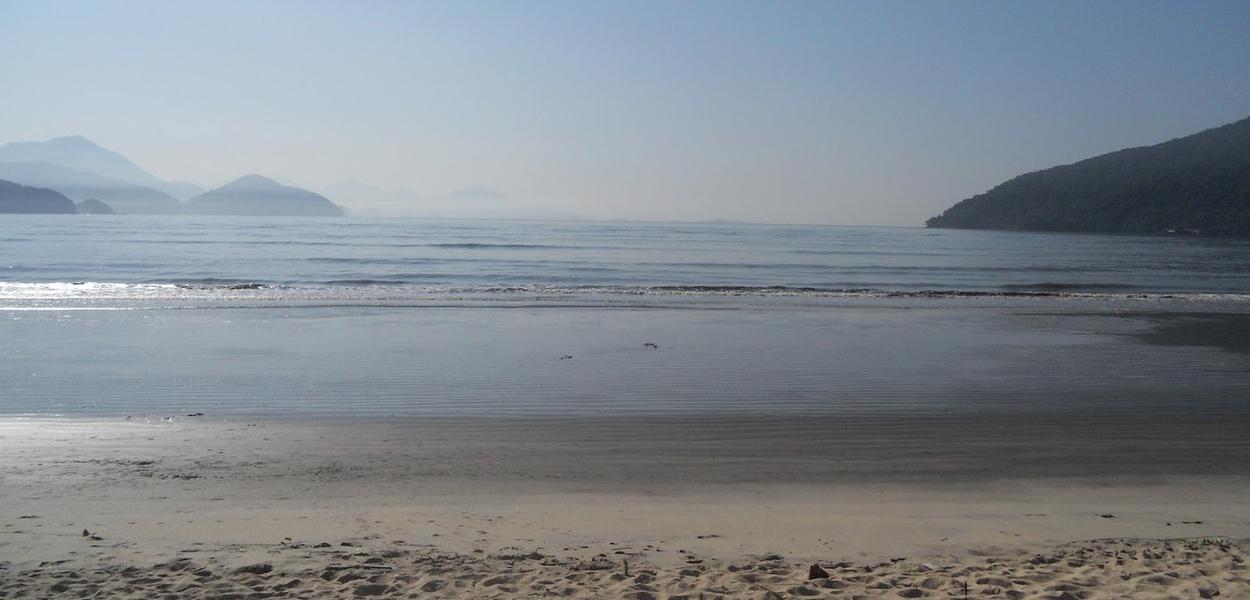 Vista do mar a partir da Praia do Itaguá, Ubatuba, Litoral Norte do Estado de São Paulo