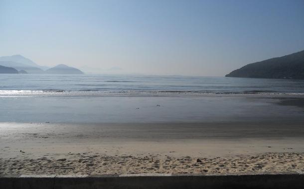 Vista do mar a partir da Praia do Itaguá, Ubatuba, Litoral Norte do Estado de São Paulo