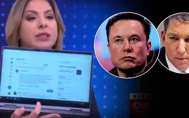 Daniela Lima, Elon Musk e Glenn Greenwald