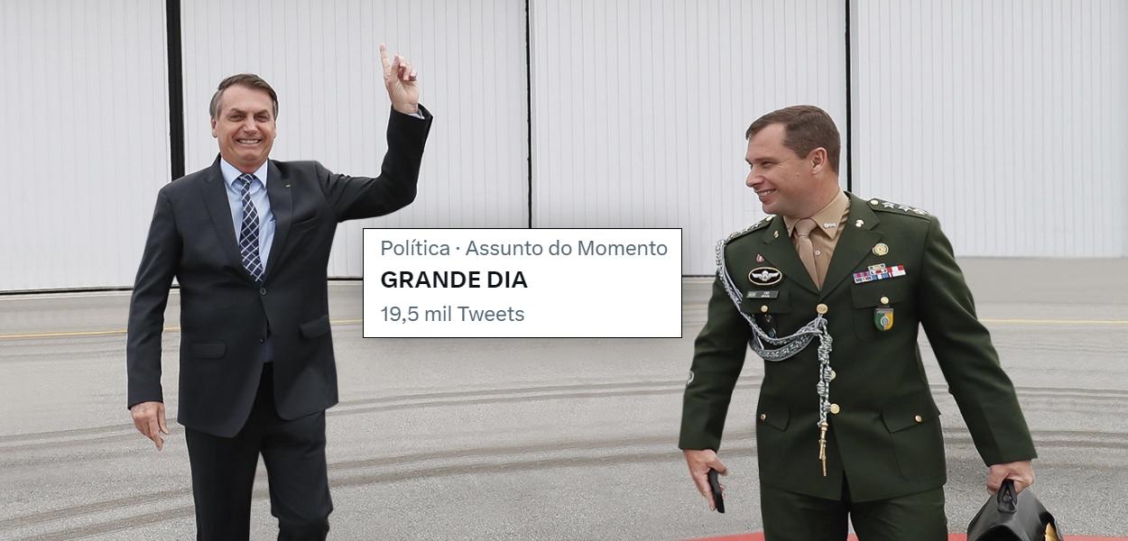 Jair Bolsonaro e Mauro Cid