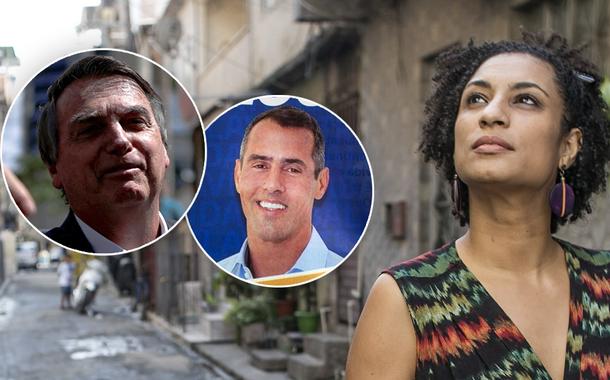 Jair Bolsonaro, Marcelo Siciliano e Marielle Franco