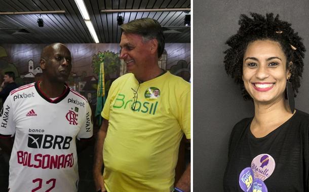 Ailton Barros, Jair Bolsonaro e Marielle Franco