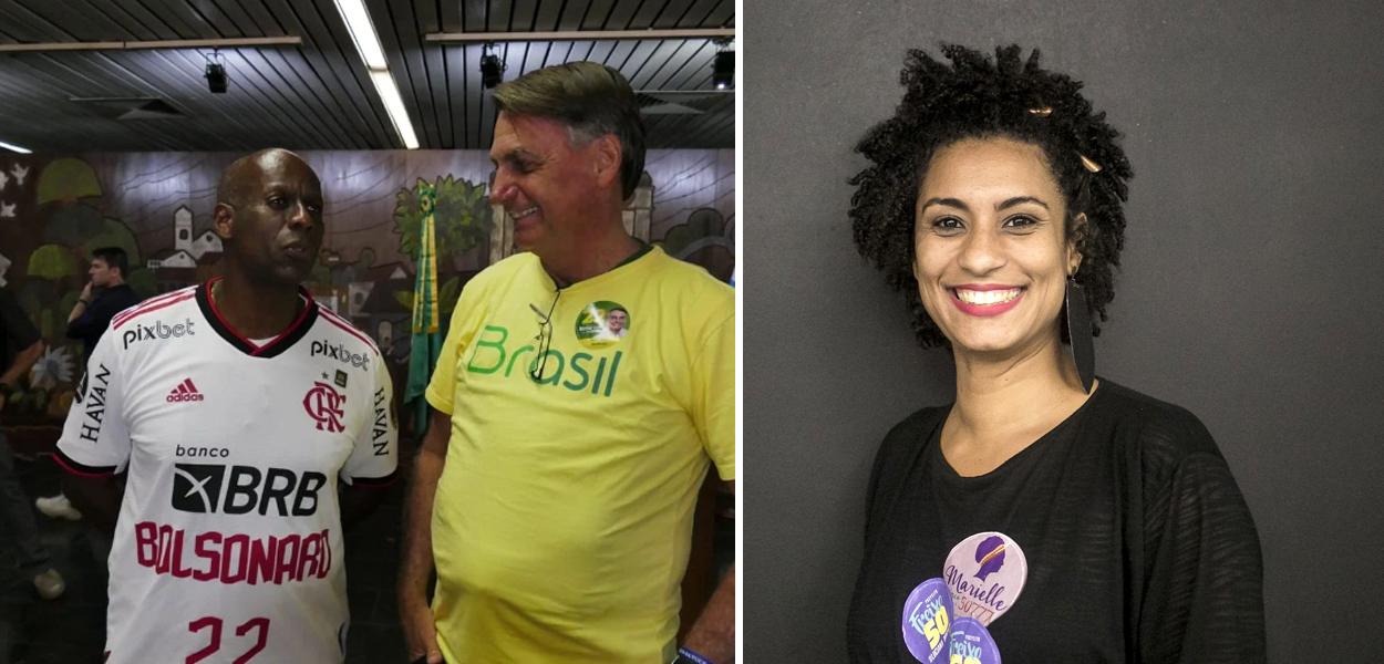 Ailton Barros, Jair Bolsonaro e Marielle Franco