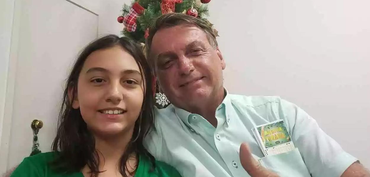 Laura e Jair Bolsonaro