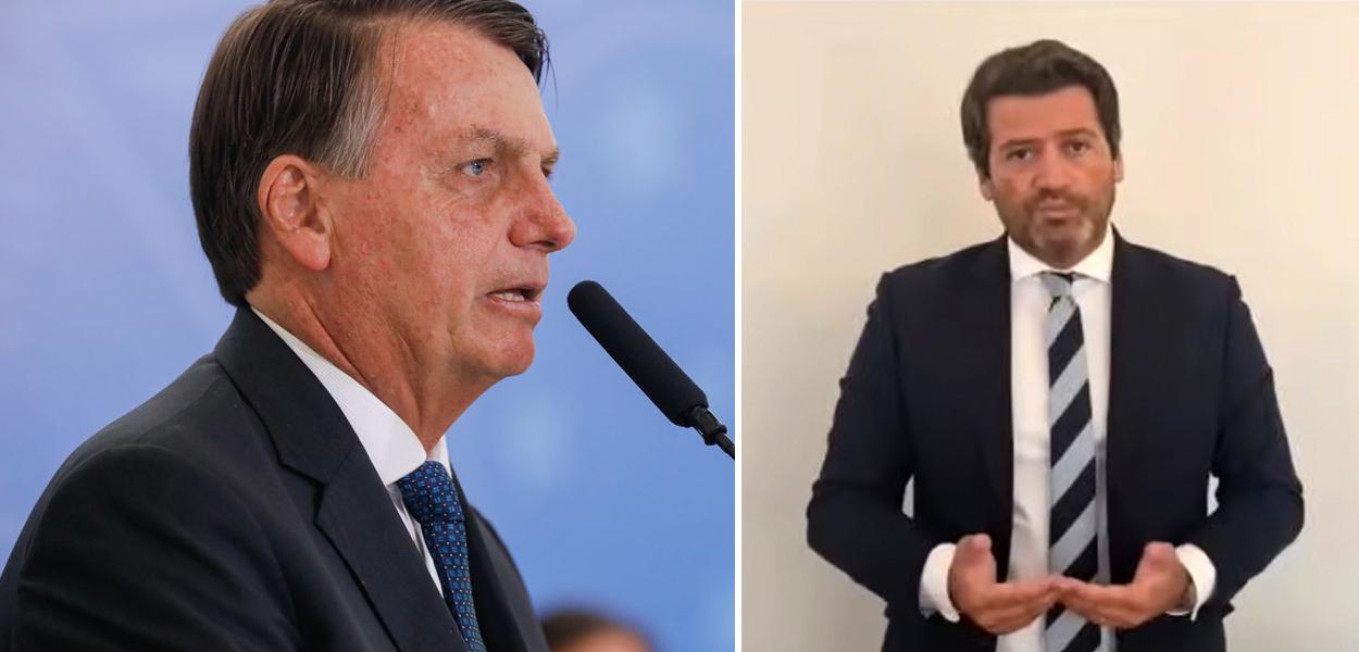 Jair Bolsonaro e André Ventura (Foto: ABR | Reprodução) Jair Bolsonaro e André Ventura