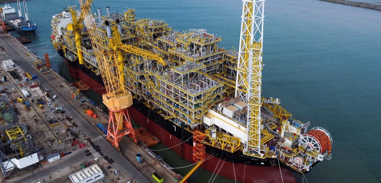 Visão de nova plataforma Anita Garibaldi, da Petrobrás