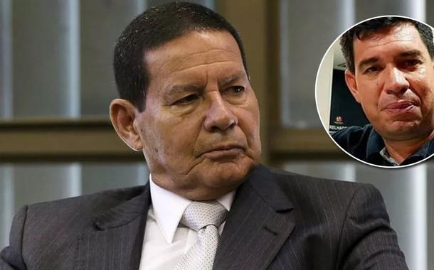 Hamilton Mourão e seu filho, Antonio Hamilton Rossell Mourão
