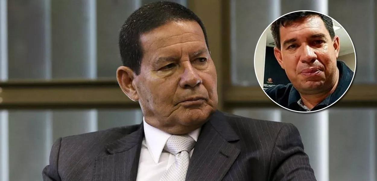 Hamilton Mourão e seu filho, Antonio Hamilton Rossell Mourão