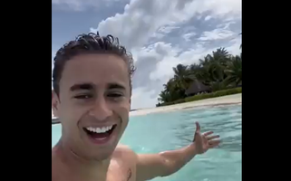 Nikolas Ferreira nas Maldivas