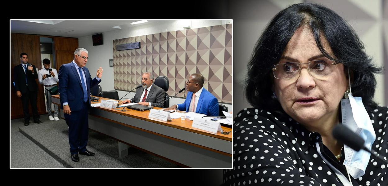 Eduardo Girão, Silvio Almeida e Damares Alves