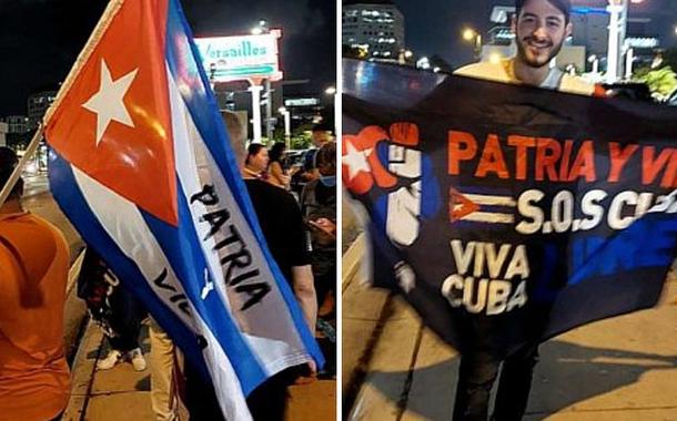 A "grande" manifestação em Miami em apoio aos eventos de Caimanera