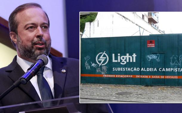 O ministro de Minas e Energia, Alexandre Silveira | Estação da empresa Light