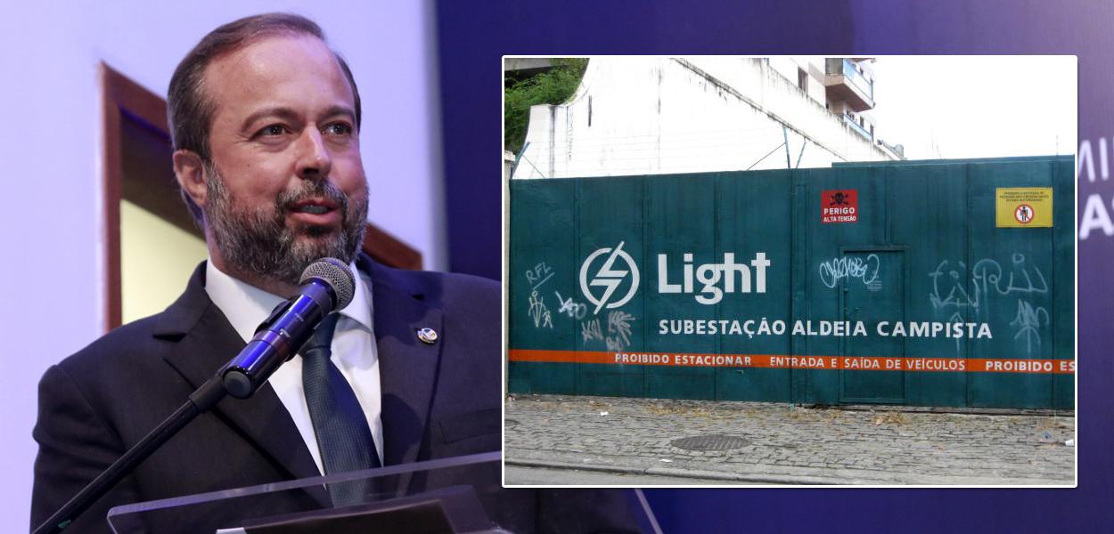 O ministro de Minas e Energia, Alexandre Silveira | Estação da empresa Light