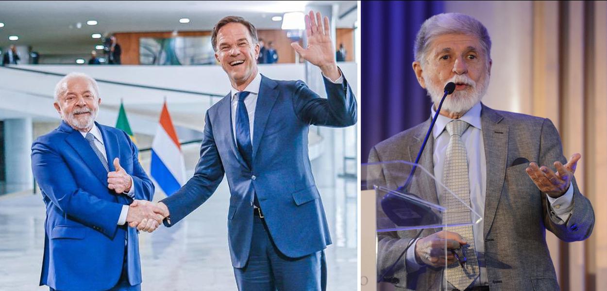 Luiz Inácio Lula da Silva, Mark Rutte e Celso Amorim