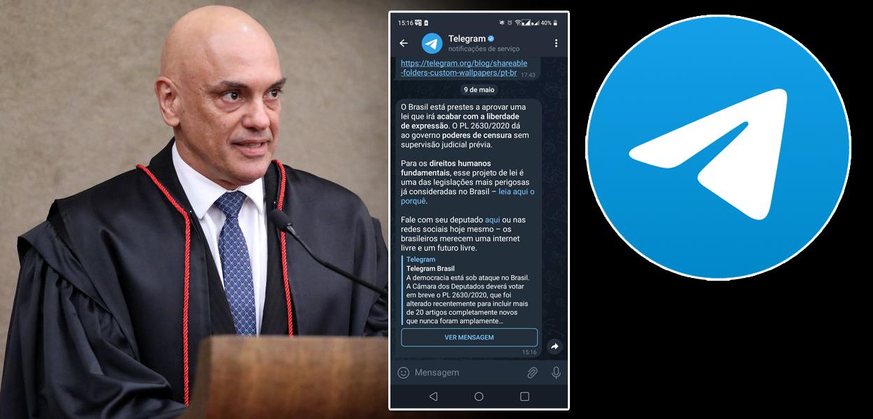 Alexandre de Moraes e Telegram