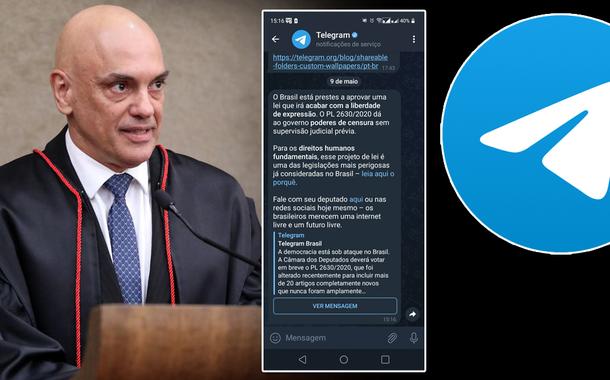 Alexandre de Moraes e Telegram