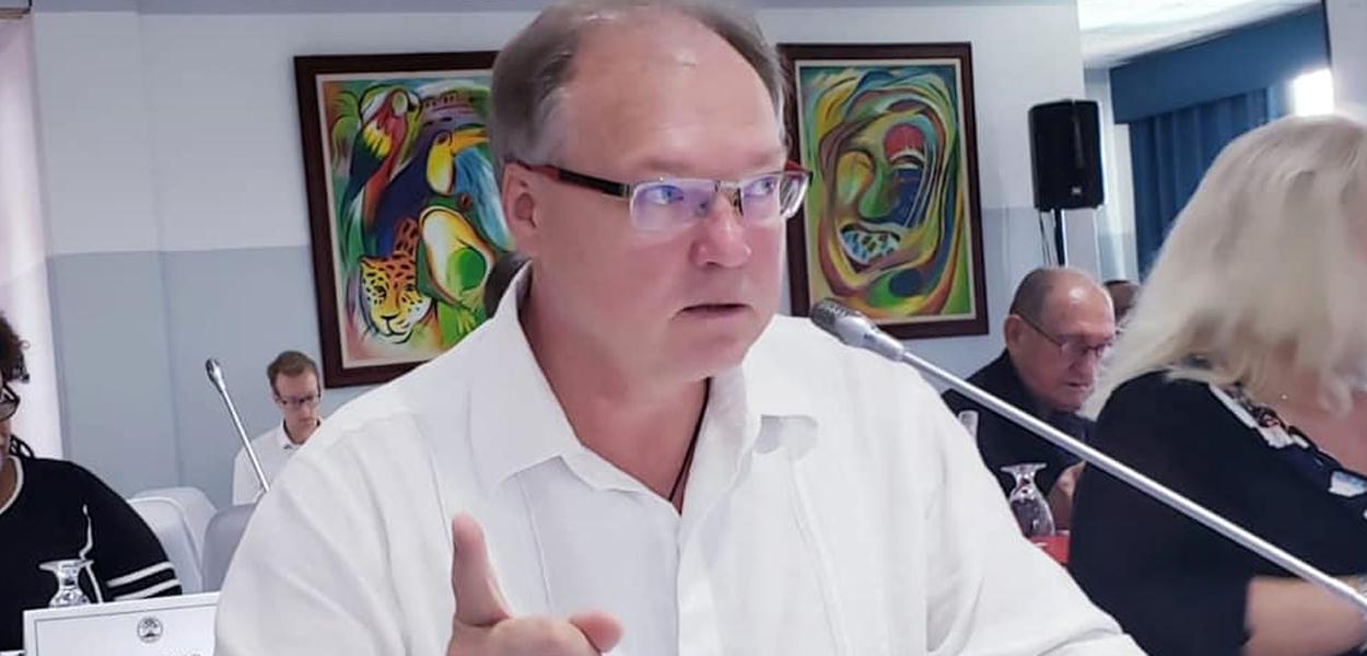 O enviado ucraniano para a América Latina, Ruslan Spirin (Foto: Reprodução) O enviado ucraniano para a América Latina, Ruslan Spirin
