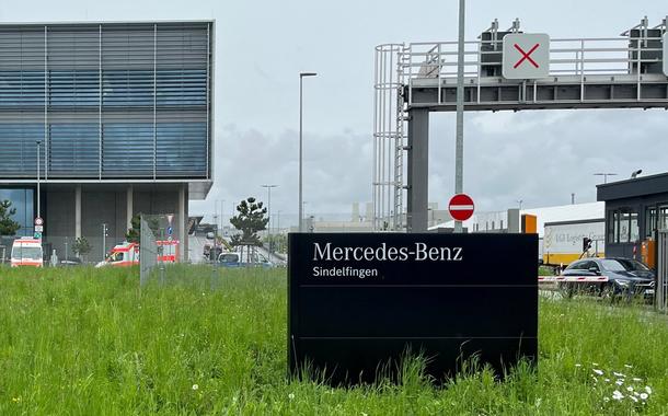 Fábrica da Mercedes em Sindelfingen após tiroteio