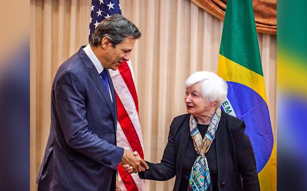 Fernando Haddad e Janet Yellen