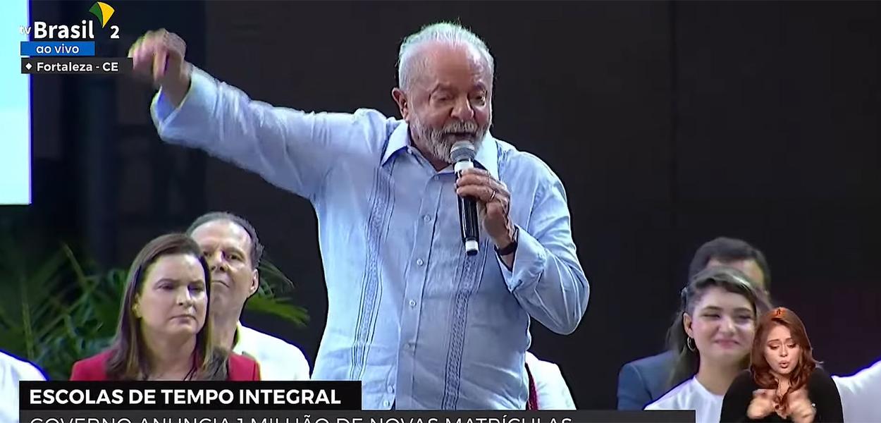Lula durante evento em Fortaleza (CE)