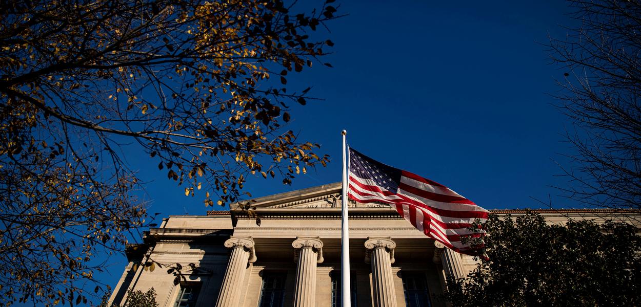 Departamento de Justiça dos Estados Unidos em Washington (Foto: REUTERS/Al Drago/Arquivo) Departamento de Justiça dos Estados Unidos em Washington
