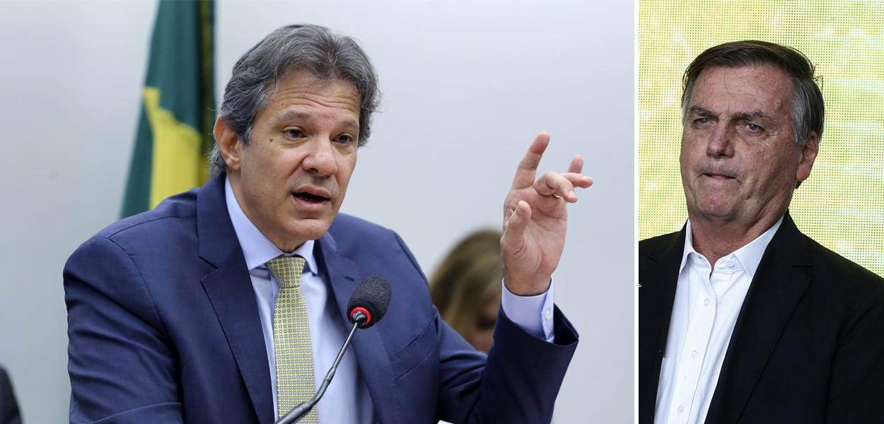 Fernando Haddad e Jair Bolsonaro