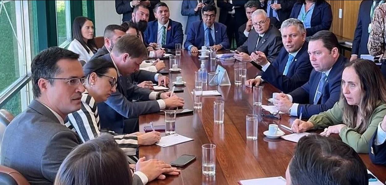 Deputado cassado Deltan Dallagnol participa de reunião com deputados da oposição - 17.05.2023