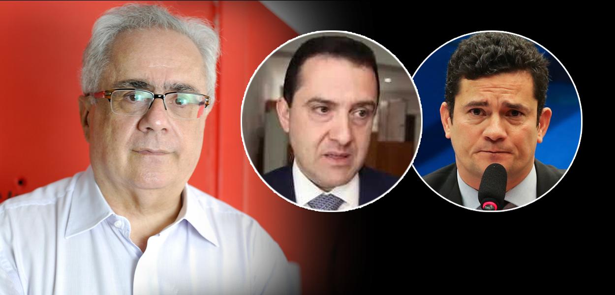 Montagem (da esq. para a dir.): Luis Nassif, Michel Saliba e Sergio Moro