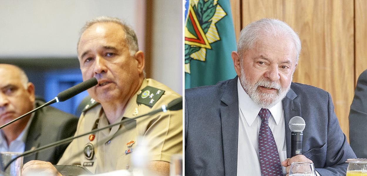 General Gustavo Henrique Dutra e presidente Luiz Inácio Lula da Silva