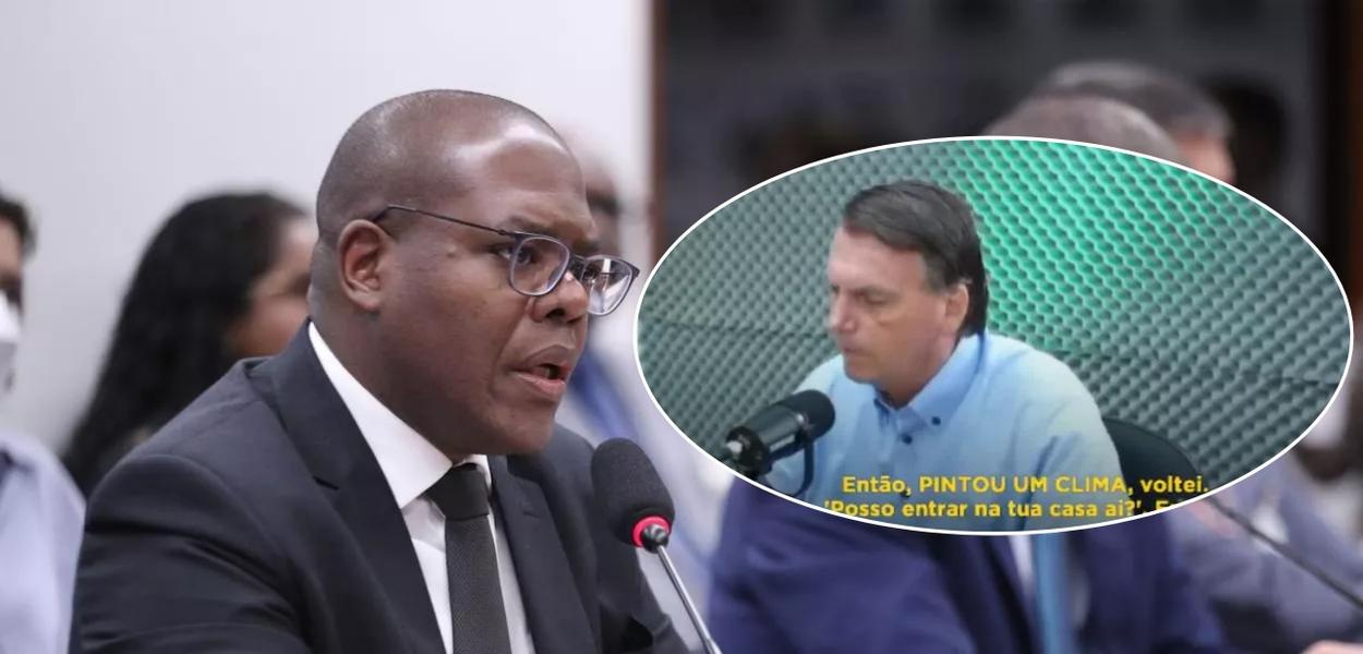 Silvio Almeida e Jair Bolsonaro