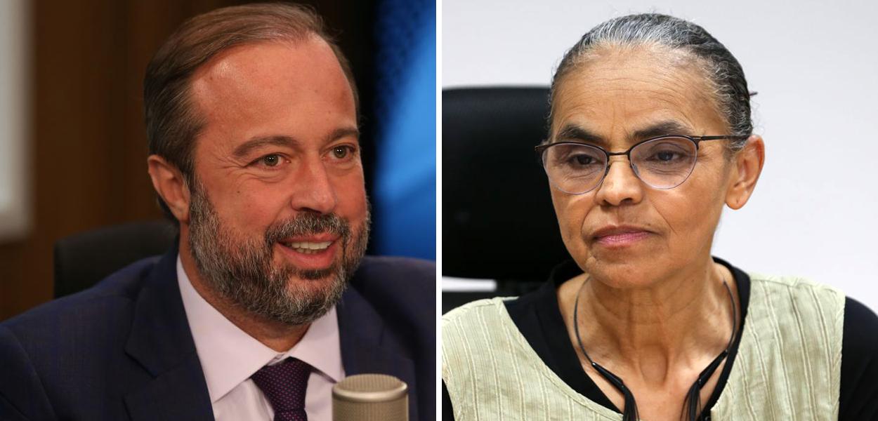 Alexandre Silveira e Marina Silva