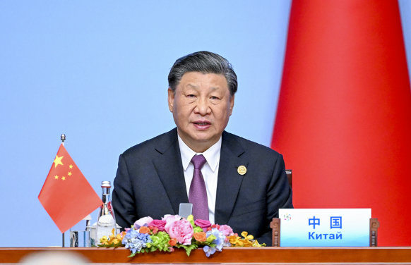 O presidente chinês, Xi Jinping, durante a Cúpula entre China e países da Ásia Central, maio de 2023