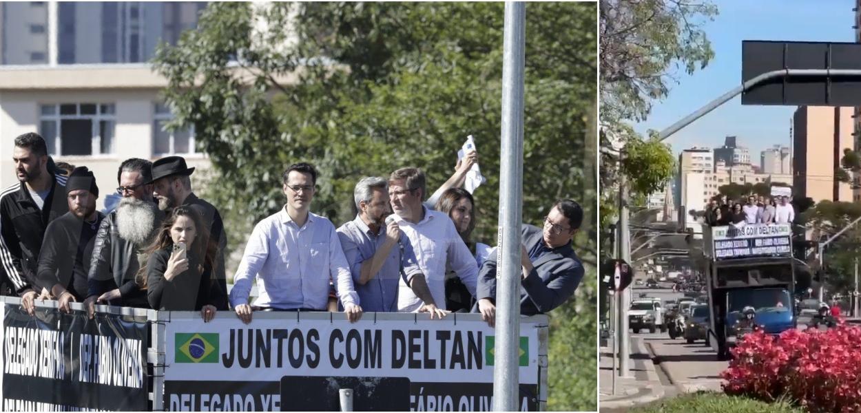 Carreata esvaziada de Dallagnol em Curitiba