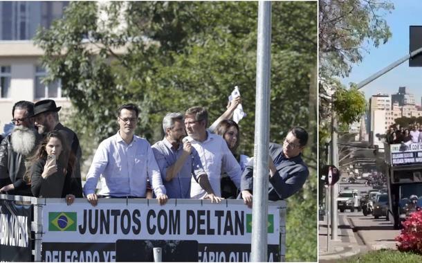 Carreata esvaziada de Dallagnol em Curitiba