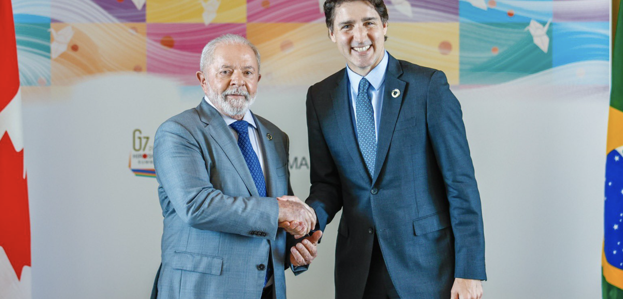 Lula e Justin Trudeau