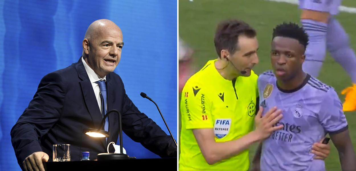 Gianni Infantino e Vini Jr