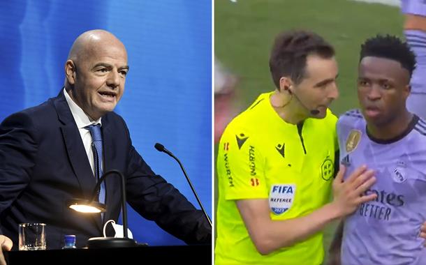 Gianni Infantino e Vini Jr