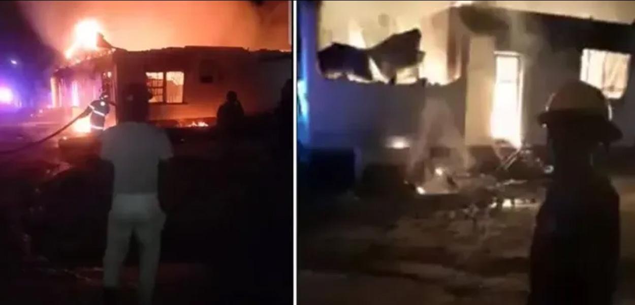 Incêndio em escola mata 20 crianças em Mahdia, na Guiana (Foto: Reprodução/Redes Sociais) Incêndio em escola mata 20 crianças em Mahdia, na Guiana