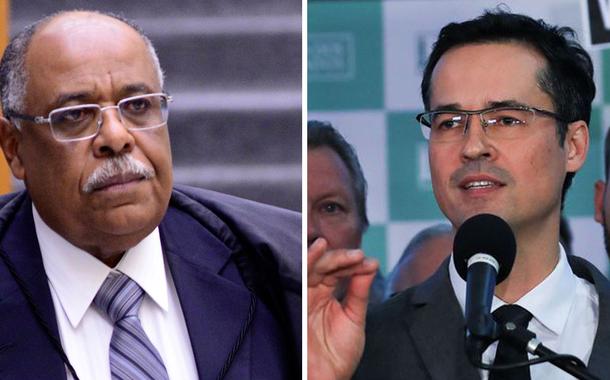 O ministro Benedito Gonçalves, do TSE, e Deltan Dallagnol, ex-procurador da Operação Lava Jato