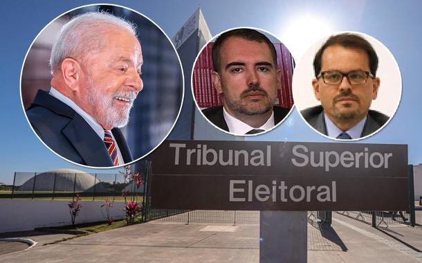 Montagem (da esq. para a dir.): Luiz Inácio Lula da Silva, André Tavares, Floriano de Azevedo e o TSE