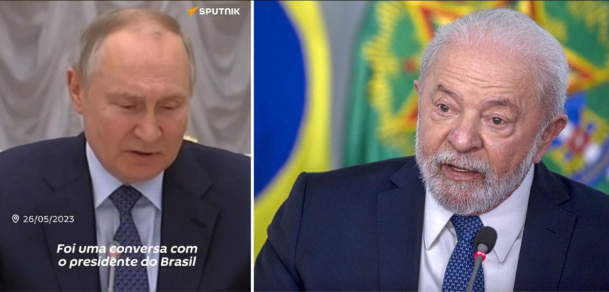 Vladimir Putin e Luiz Inácio Lula da Silva