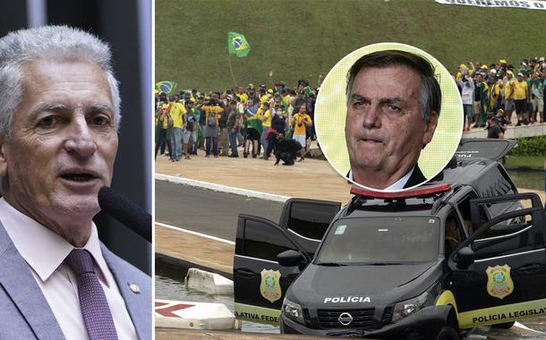 Rogério Correia, Bolsonaro e golpistas invadindo Brasília em 8 de janeiro