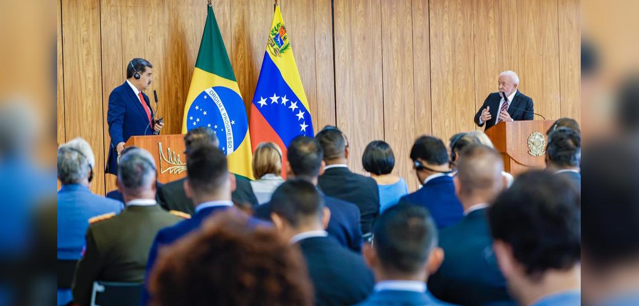 Nicolás Maduro e Lula (Foto: Ricardo Stuckert) Nicolás Maduro e Lula