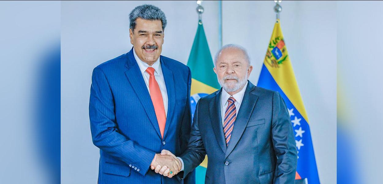 Presidentes da Venezuela, Nicolás Maduro, e do Brasil, Luiz Inácio Lula da Silva - 29.05.23