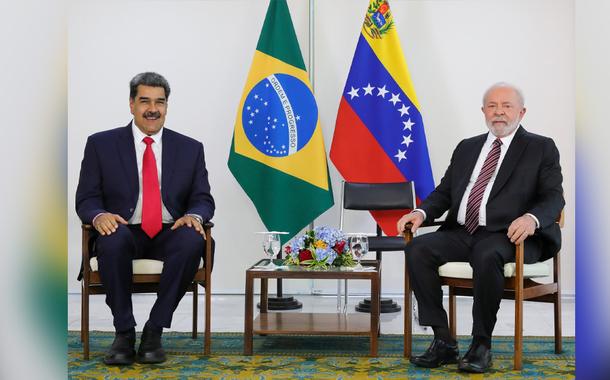 Presidentes da Venezuela, Nicolás Maduro, e do Brasil, Luiz Inácio Lula da Silva