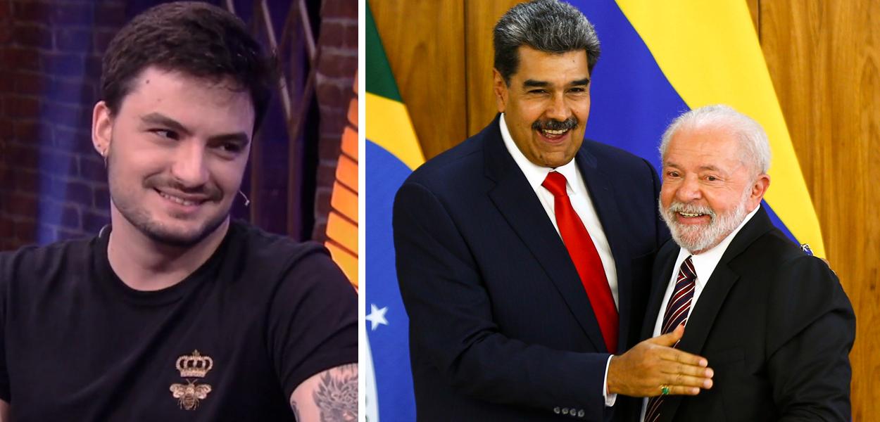 Felipe Neto, Nicolás Maduro e Felipe Neto (Foto: Reprodução | Marcelo Camargo/Agência Brasil) Felipe Neto, Nicolás Maduro e Felipe Neto